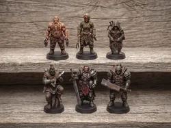Band of Outcasts - Mercenaries set for TTRPG - Free 3D Print Model