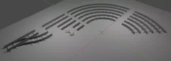 Complete Rail Set Free low-poly 3D model