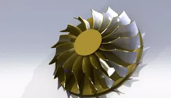 Compressor wheel Free 3D model