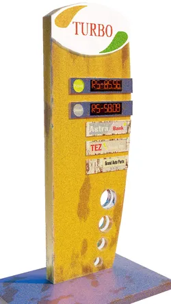 Fuelpump Sign Free low-poly 3D model