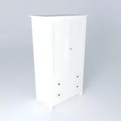 HEMNES wardrobe  Free 3D model