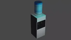 Low poly Water cooler Free low-poly 3D model