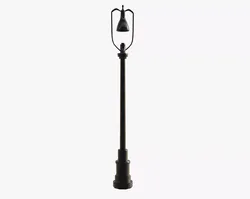 Retro Street Lamp Free 3D model