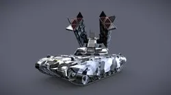 Sci-Fi Missile launcher Tank