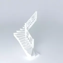 stairs spiral staircase Free 3D model