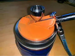 Wide mouth jar spray lid for Iwata CN NEO Airbrush