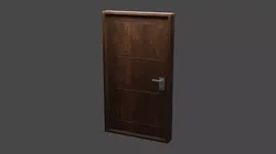 Wooden Door Free 3D model