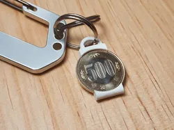 500 yen coin case keychain type - Free 3D Print Model