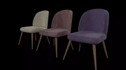 Chair three chairs Free 3D model