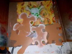 Flames stencils / templates collection for airbrush painting
