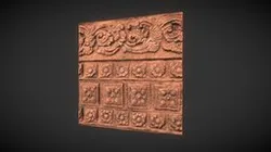FREE Low poly India temple wall modular