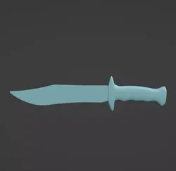Hunting Knife 3d model  Free low-poly 3D model