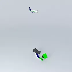 IAMC Boeing 737 300F  2322 Free 3D model