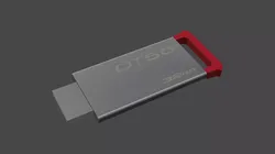 Kingstone DT50 Flash Drive Low poly - game ready Free low-poly 3D model