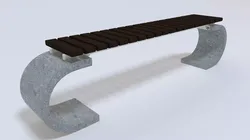 Park Bench Free 3D model