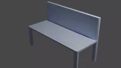 PARK BENCH modeled  Free 3D print model