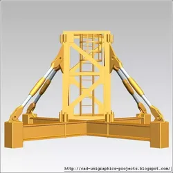 TOWER CRANE -Crane body segment ground base- Free 3D model