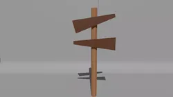 3d model notice I poster low poly for games Free low-poly 3D model