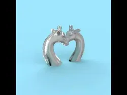 A Giraffe figurine- send a hug or kiss in COVID-19 Free 3D print model