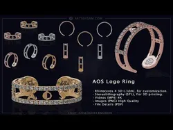 AOS Logo Ring Free 3D print model