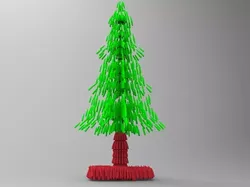 artistic christmas tree free Free 3D model