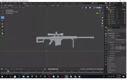 BARRET M82A1 Free low-poly 3D model