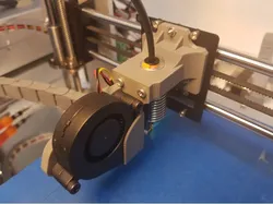 Bowden hotend mount for Geeetech i3. w/ Links to complete bowdensetup.