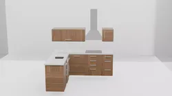 Corner Kitchen Unit - Functional and Modern Design Free 3D model