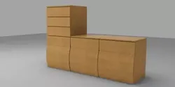 Drawers Box Free 3D model