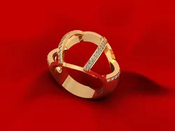Fashion Wedding Ring 486 Free 3D print model