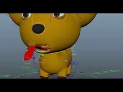 Fox Cartoon Rigged model Free low-poly 3D model