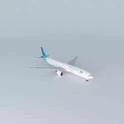 Garuda Indonesia Boeing 777 3U3  ER PK GIA 2014 Wi-Fi Dome Free 3D model