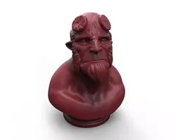 Hellboy concept bust Free 3D print model