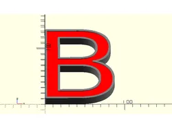 Inkscape to OpenSCAD export with hole, Bezier and inflation support