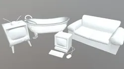 low poly 3d assets