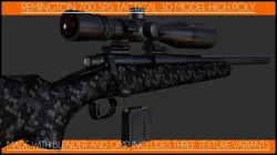 Remington 700 SPS Tactical Free 3D model