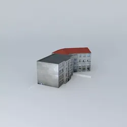Riga street  Free 3D model