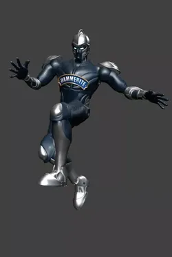 Robot  Rigget men Free low-poly 3D model