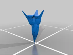 Robotech Zentran or Zentraedi Fighter Pod with Gatlin Equipt