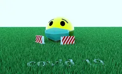 Scared Smiley Free 3D model