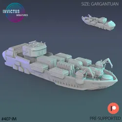 Science Ship / Alien Sea Siege Engine / Water Roving Vehicle / Space Colonist Machine Construct / Steampunk Infantry Robot / Cosmic Invasion Army / Cyberpunk / Sci-Fi Encounter