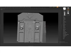 Tabletop sci-fi Imperial  wall.