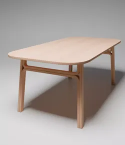 Wooden table Free 3D model