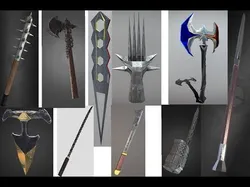Axe Sword Free low-poly 3D model