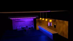 bar Pub Night Pre ready Free 3D model
