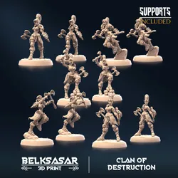 Barbarian of Destruction Set x5 All Variants