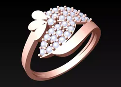 Diamond Ring - Womens Rings - N375 Free 3D print model