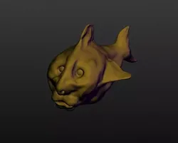Fishy fish head Free 3D print model