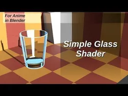For Anime In Blender - Simple Glass Shader Free 3D model