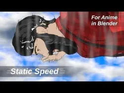For Anime in Blender - Static Speed Free 3D model